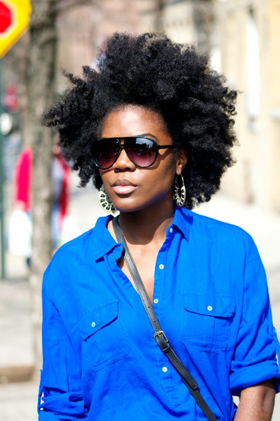 Braid out top on natural hair